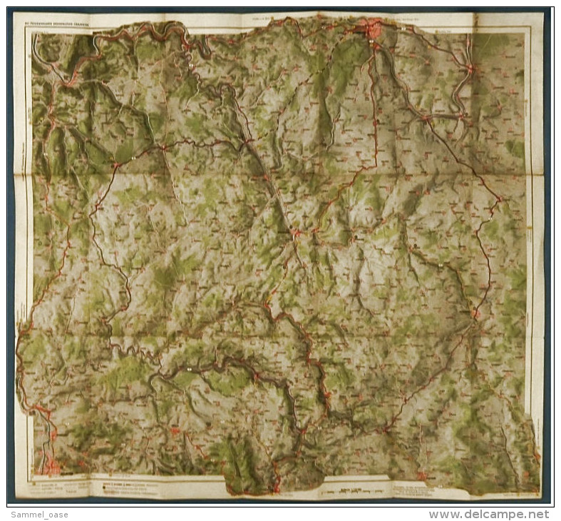 ARAL BV-Tourenkarte Hohenlohe-Franken  -  Von Ca. 1955 - 1 : 125.000  -  Ca. Größe : 69 X 63 Cm - Wereldkaarten