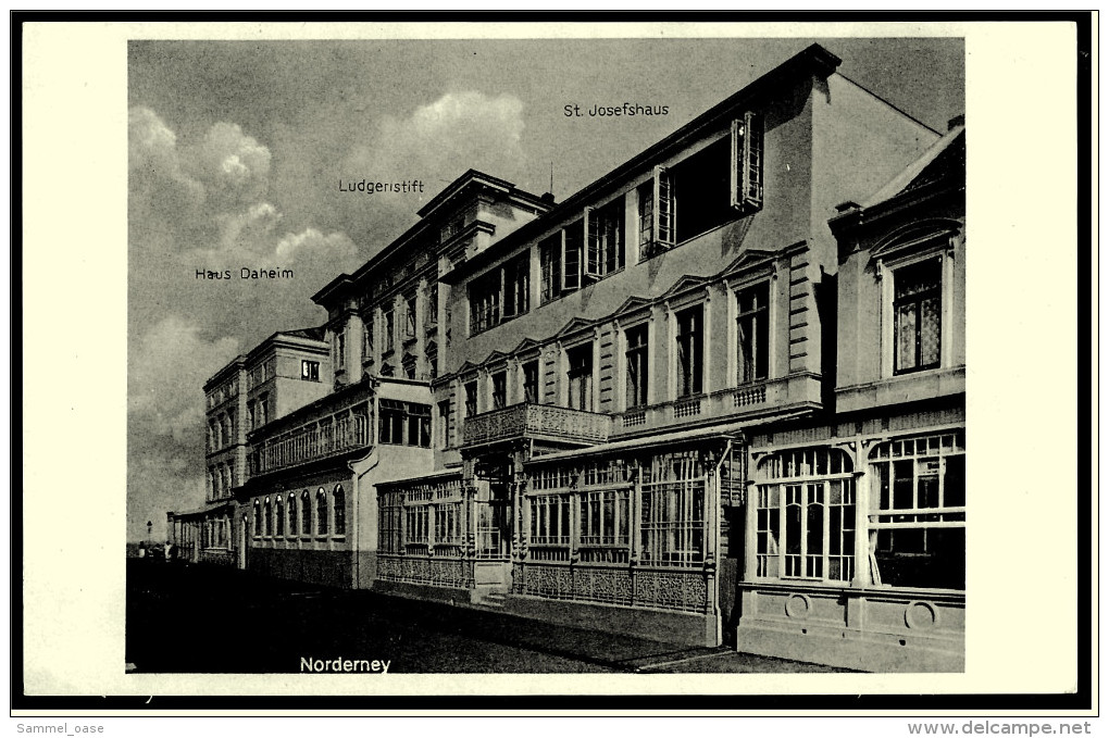 Norderney  -  Haus Daheim - Ludgeristift - St. Josefshaus  -  Ansichtskarte Ca. 1960    (5660) - Norderney