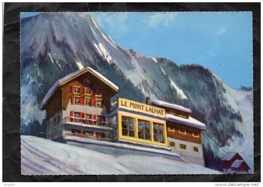 LES HOUCHES - Le Mont-Lachat Et Ses Motels - Vue Générale L'hiver - Les Houches