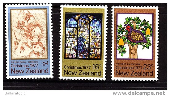 New Zealand 1977 Christmas Set - MNH - Unused Stamps