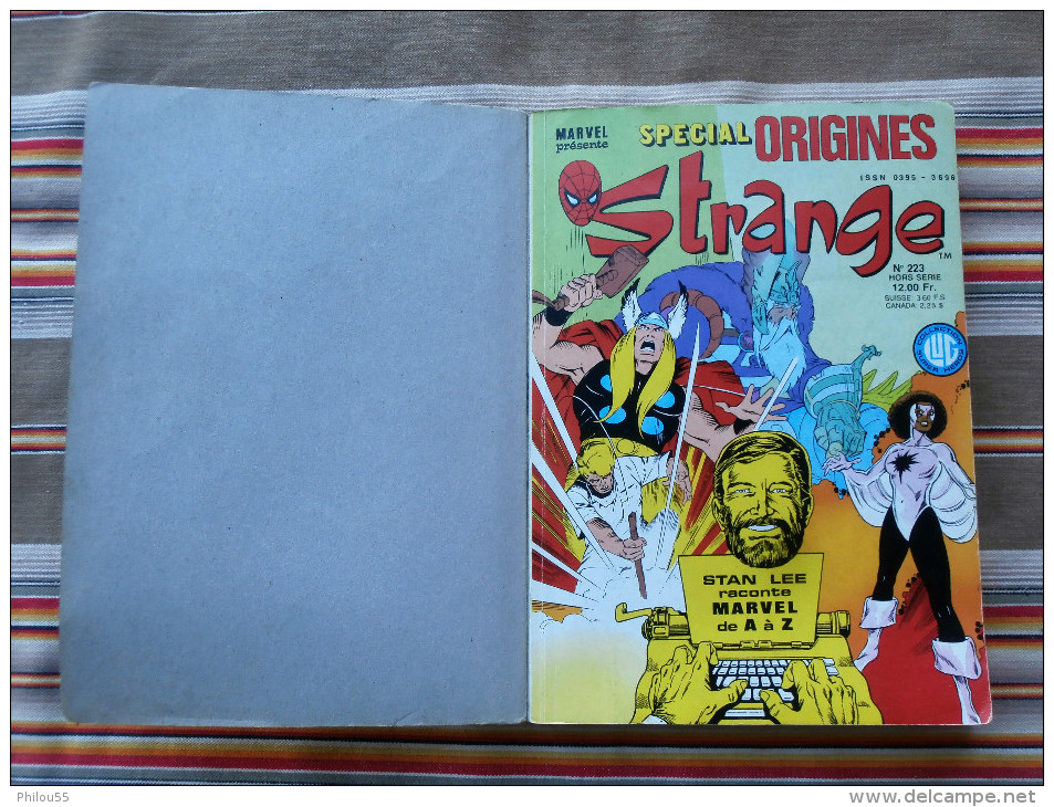 STRANGE SPECIAL ORIGINES Album N°11 (223,226,229) 1989  LUG - Strange