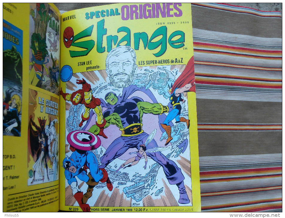 STRANGE SPECIAL ORIGINES Album N°11 (223,226,229) 1989  LUG