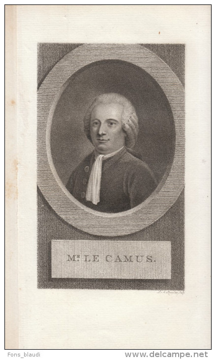 18ème - Gravure Sur Cuivre - Portrait De Armand-Gaston Camus (Paris 1740 - Montmorency 1804) - FRANCO DE PORT - Estampes & Gravures