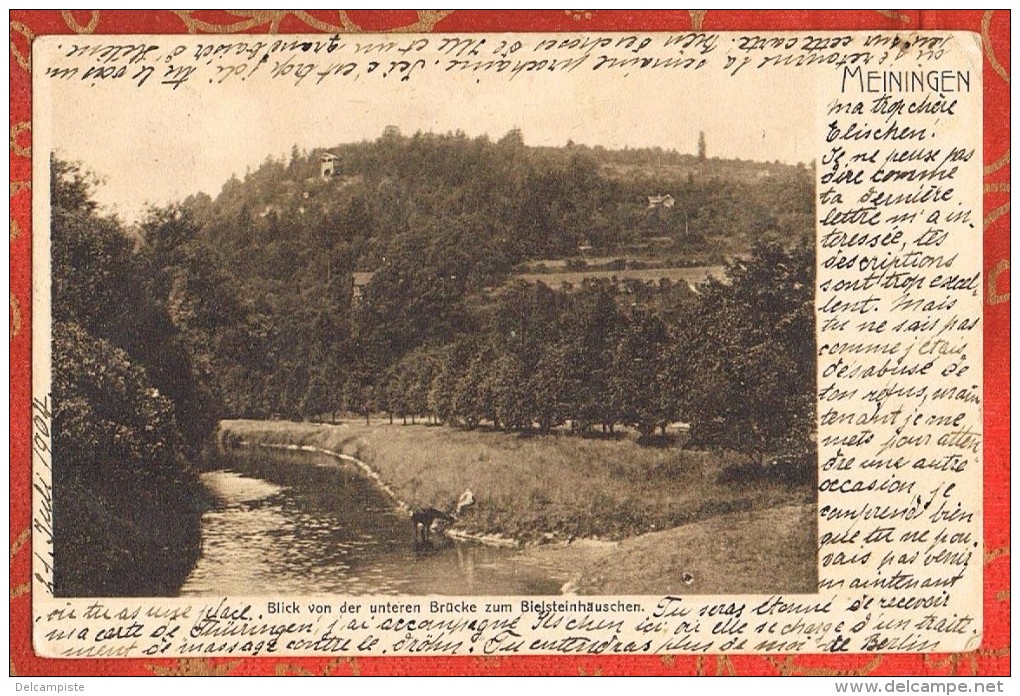 ALLEMAGNE - GERMANY - MEININGEN - Blick Von Der Unteren Brücke Zum Bielsteinhäuschen - Meiningen