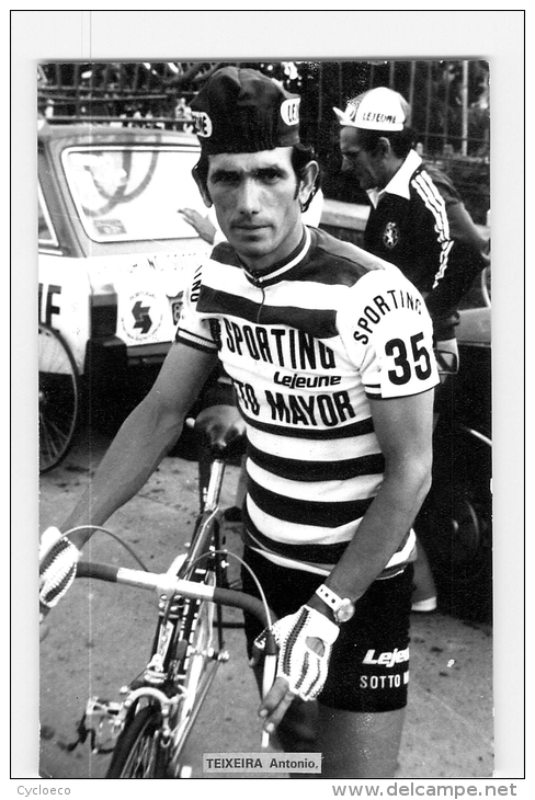 Antonio TEIXEIRA . Cyclisme. 2 Scans. Lire Descriptif. Sporting Sottomayor 1975 - Cycling