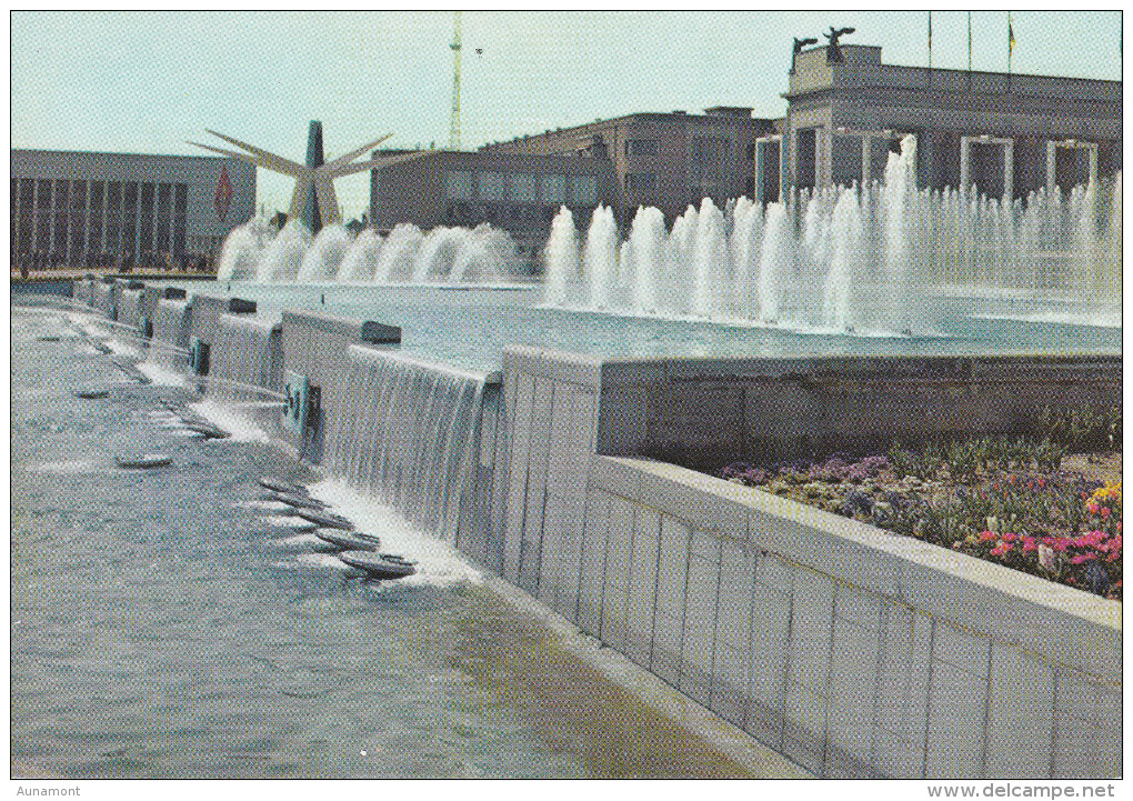 Belgica--Bruxelles--1958--Les Fontaines De La Place De Belgique - Expositions Universelles