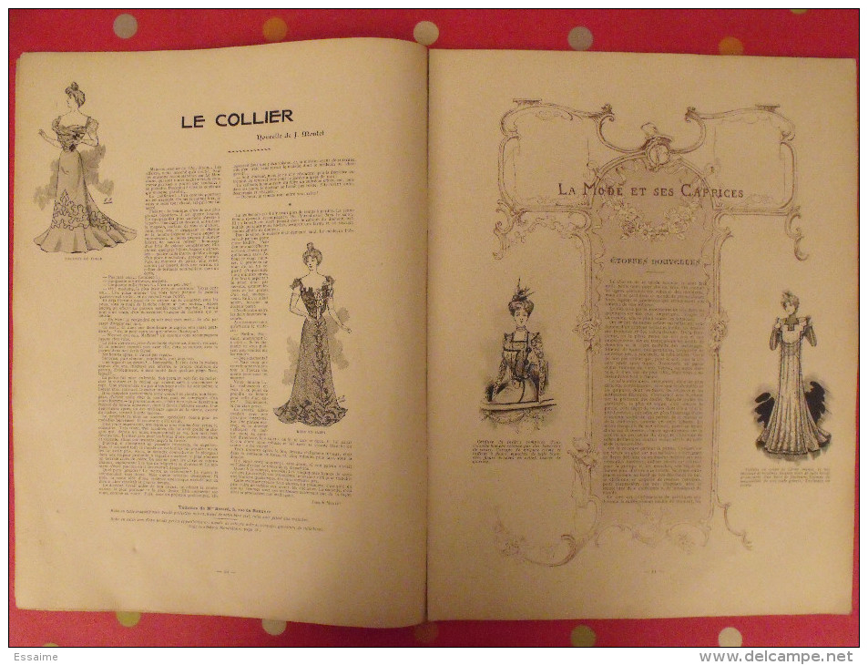 Revue La Mondaine, Revue De L'élégance N° 2 De 1899. Supplément Gravure En Couleur - Mode