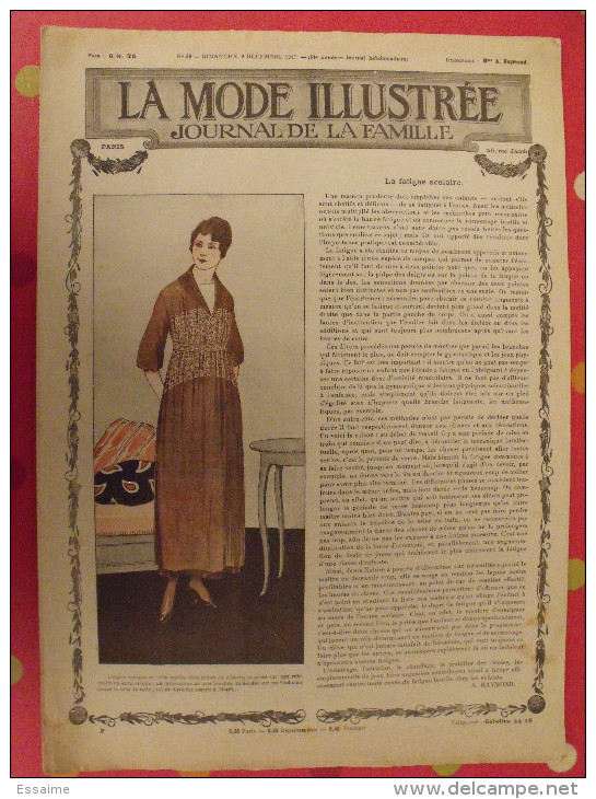 Revue La Mode Illustrée  N° 49 De 1917. Couverture En Couleur - Moda