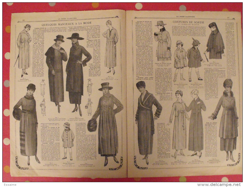 Revue La Mode Illustrée  N° 49 De 1917. Couverture En Couleur - Moda