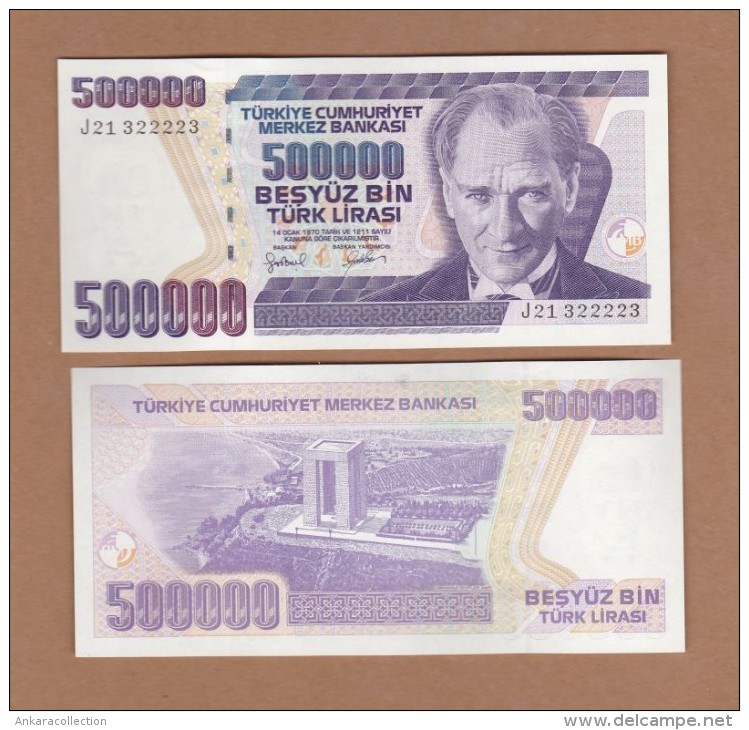 AC - TURKEY - 7th EMISSION 500 000 TL J 21 322 223 UNCIRCULATED - Turkey