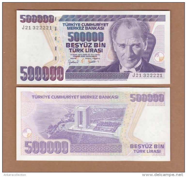 AC - TURKEY - 7th EMISSION 500 000 TL J 21 322 221 UNCIRCULATED - Turquie