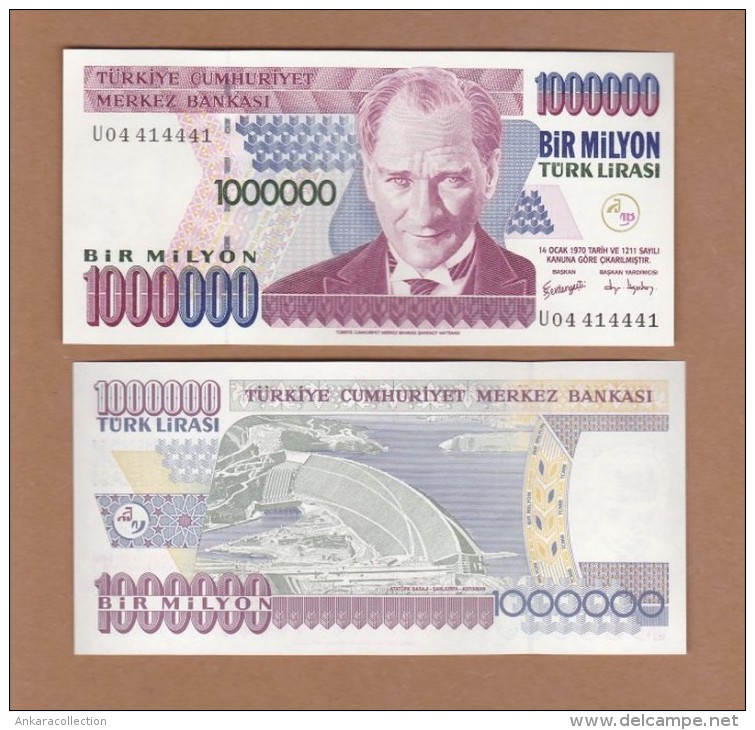 AC - TURKEY - 7th EMISSION 1 000 000 TL U 04 41 44 41 UNCIRCULATED - Turquie