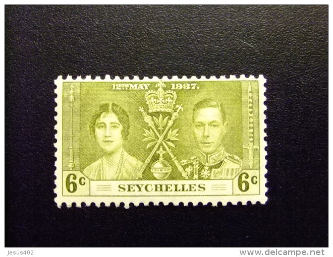 SEYCHELLES 1937 Yvert N&ordm; 115 * MH CORONATION - SG N&ordm; 132 * MH - Seychellen (...-1976)