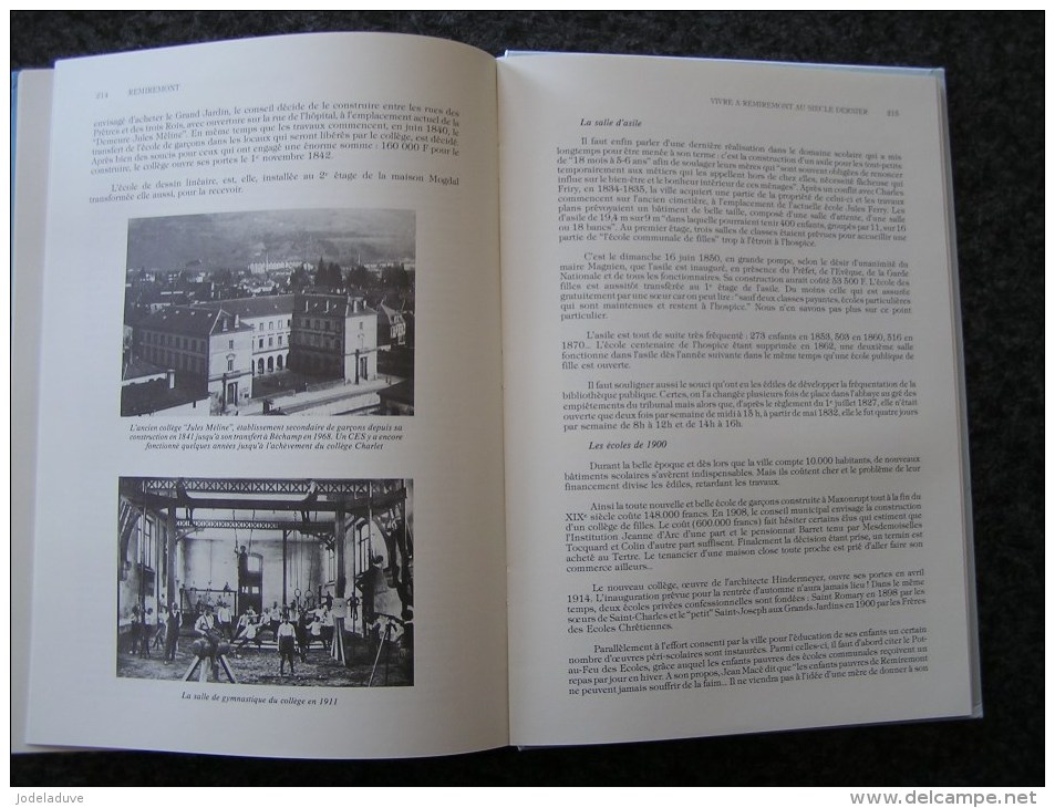 REMIREMONT Histoire de la Ville et de son Abbaye Gérard L Régionalisme Vie Religieuse Guerre Chapitre Dames Politique