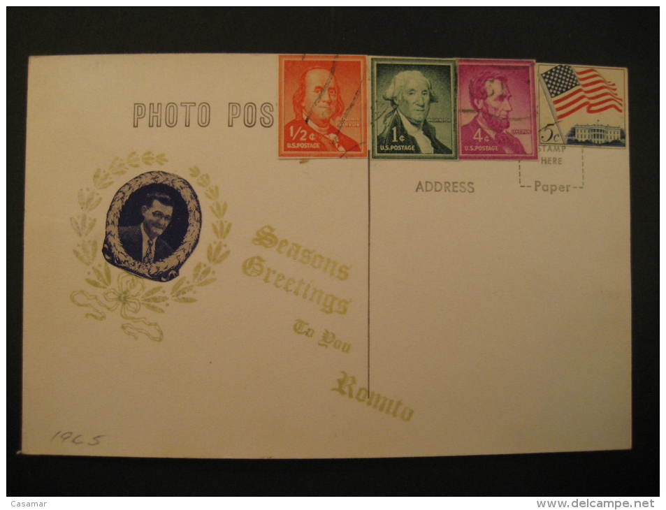 My Favorite Americans USA Post Card - Presidenten