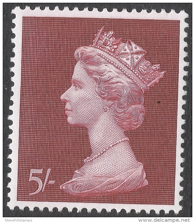 Great Britain. 1969 QEII. Machin High Value. 5/- MH. SG 788 - Machins