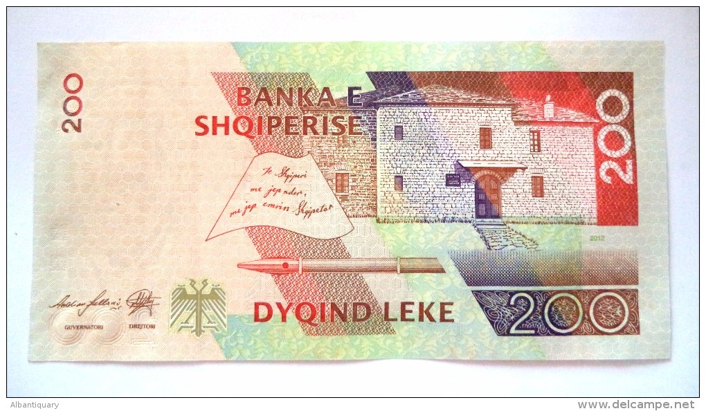 Albania 200 Lek Paper Money Of 2012. PICK#71. UNC - Albania