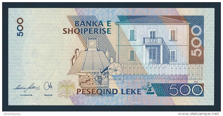 Albania 500 Leke Paper Money, Banknote Of 2007, Pick 72. UNC - Albanie