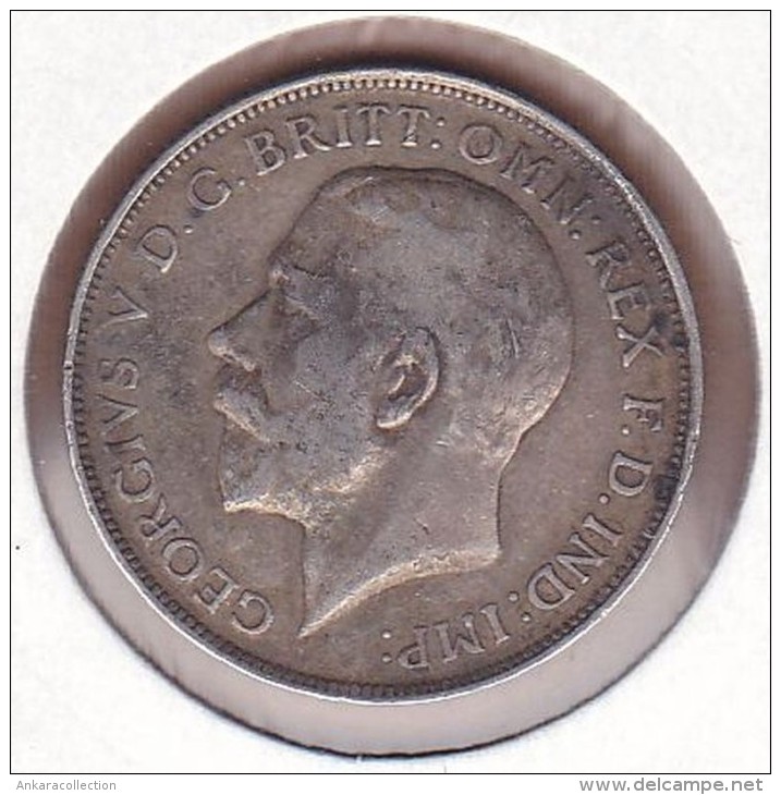 AC - UK 1 FLORIN 1914 SILVER COIN VG+ KM # 817 - J. 1 Florin / 2 Schillings