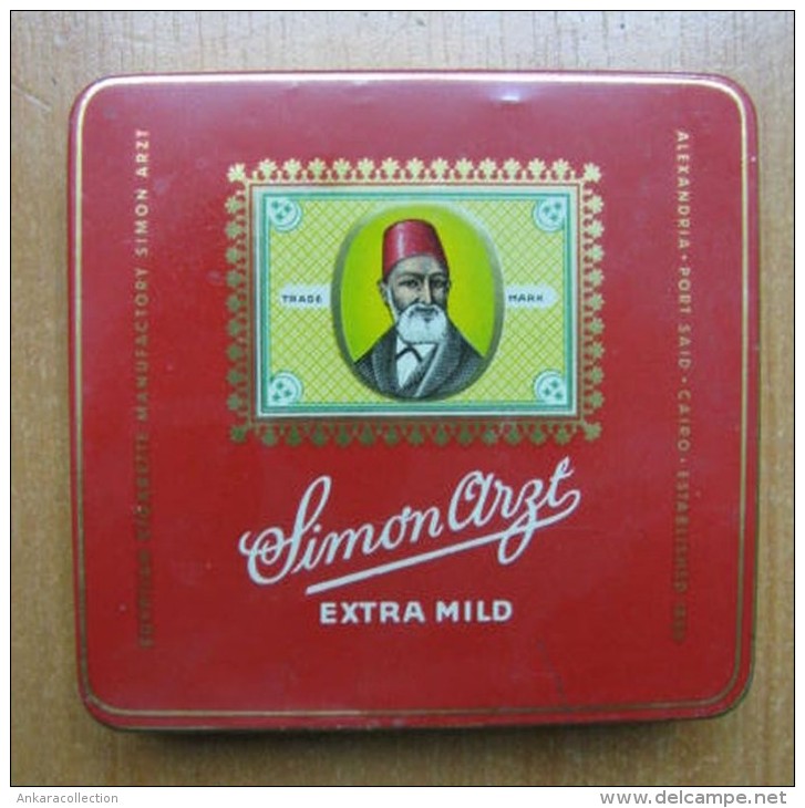 AC - SIMON ARZT EXTRA MILD 20 CIGARETTES EMPTY TIN BOX - Boites à Tabac Vides