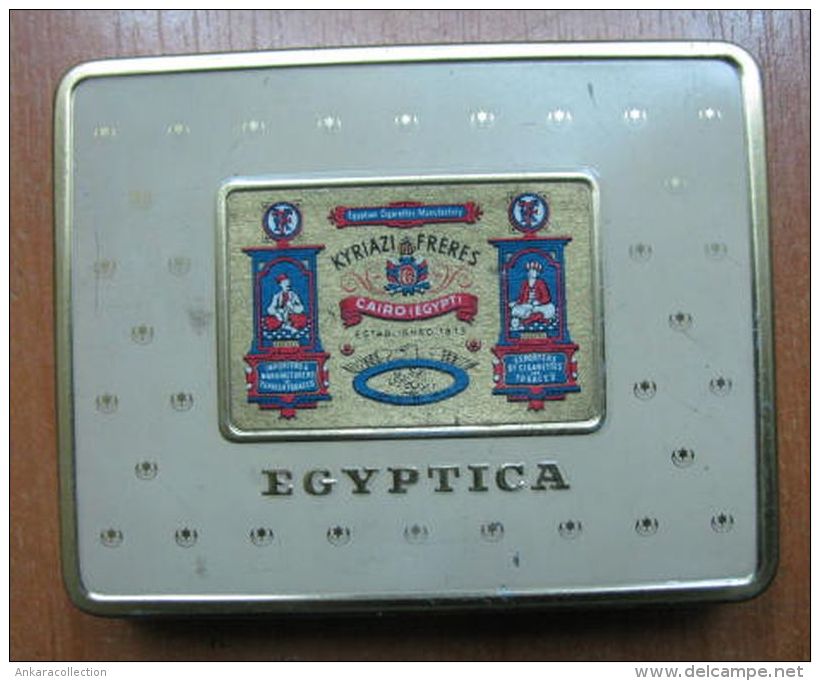 AC - KYRIAZI FRERES CAIRO EGYPTICA 20 CIGARETTS EMPTY TIN BOX - Boites à Tabac Vides