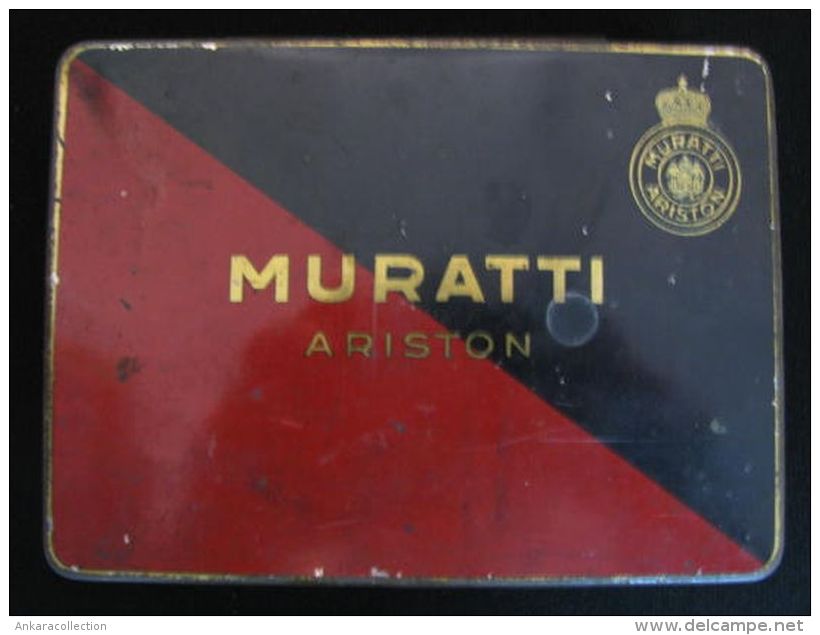 AC - MURATTI ARISTON GOLD 100 CIGARETTES EMPTY TIN BOX - Empty Tobacco Boxes