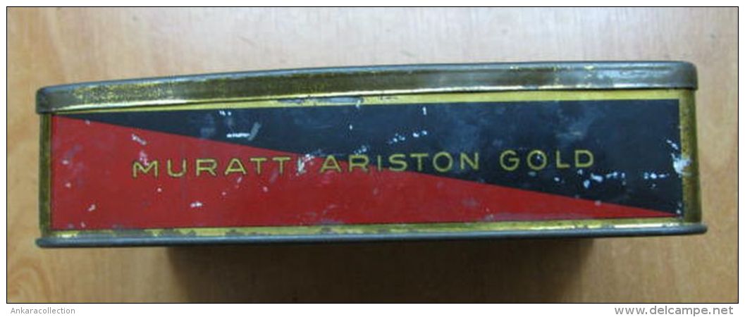 AC - MURATTI ARISTON GOLD 100 CIGARETTES EMPTY TIN BOX - Empty Tobacco Boxes