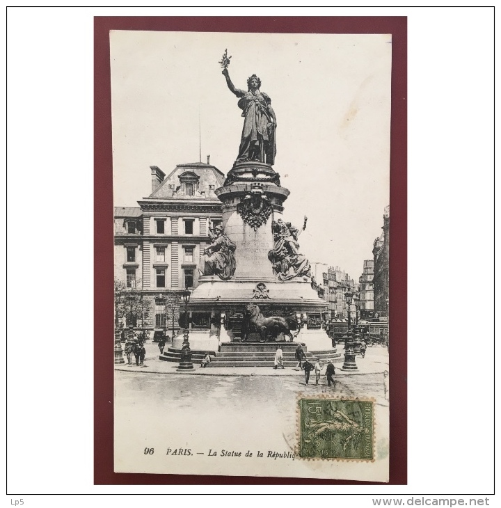 Paris  La Statue De La République  96 LL - Statues