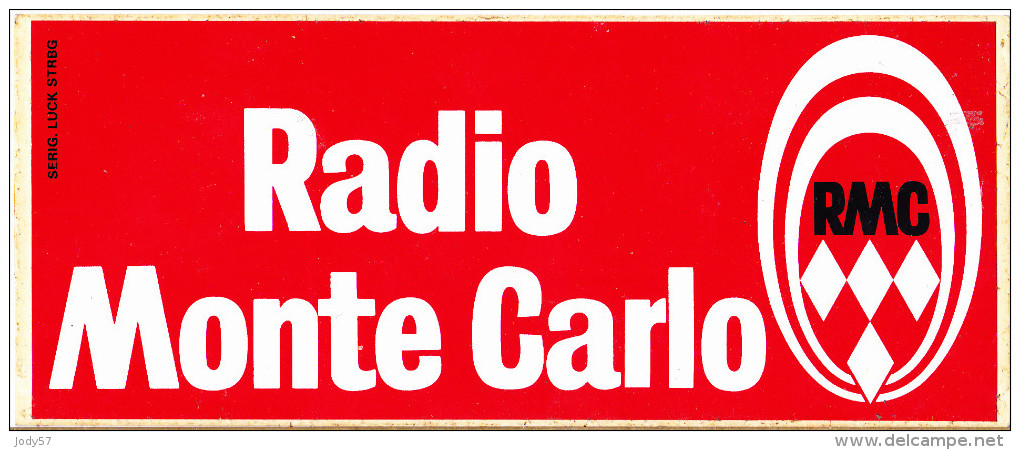 ADESIVO - STICKER - RADIO MONTECARLO - Altri & Non Classificati