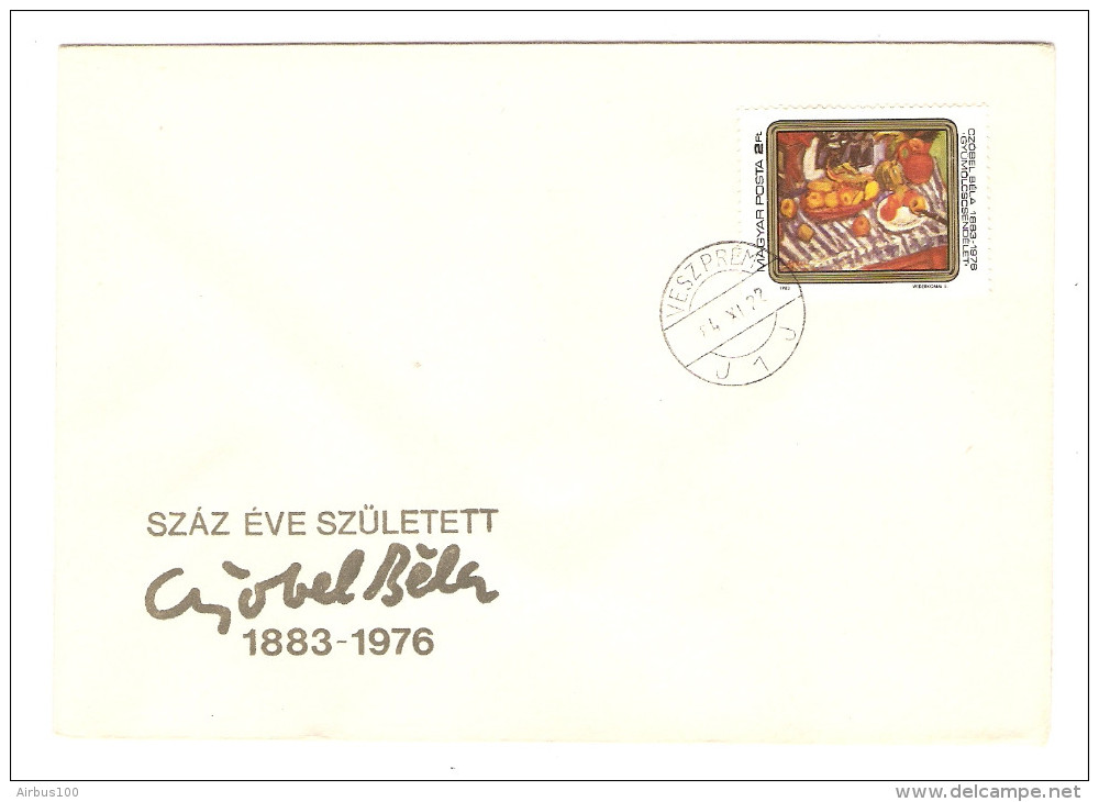 HONGRIE HUNGARY FDC PREMIER JOUR VESZPREM 22/11/1984 SZAZ EVE SZULETETT 1883 1976 - FDC