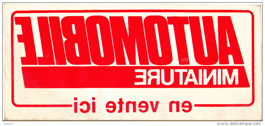 ADESIVO - STICKER - VETROFANIA - AUTOMOBILE MINIATURE - Other & Unclassified