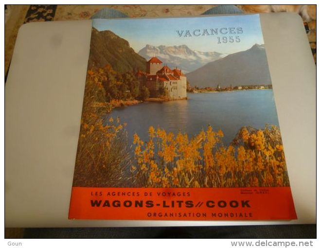 CB9 LC146 Document Touristique Agences De Voyages Wagons Lits Cook Organisationj Mondiale 1955 - Railway