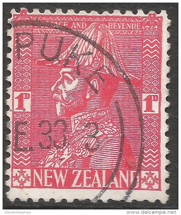 New Zealand. 1926-34 KGV. 1d Used. P 14 SG 468 - Gebraucht