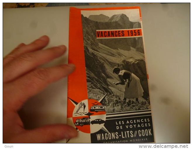 CB9 LC146 Dépliant Agences De Voyages Wagons Lits Cook Vacances 1956 - Spoorweg