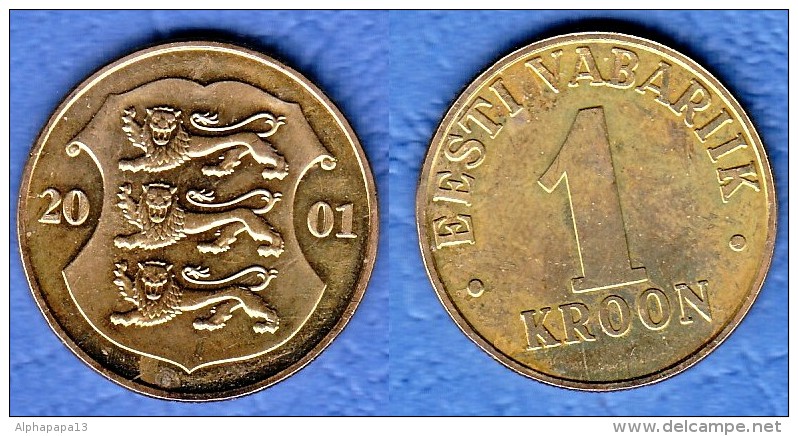 ESTONIE 1 Kroon 2001 - Estonie