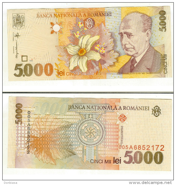 Romania: 5.000 Lei 1998 - Roemenië