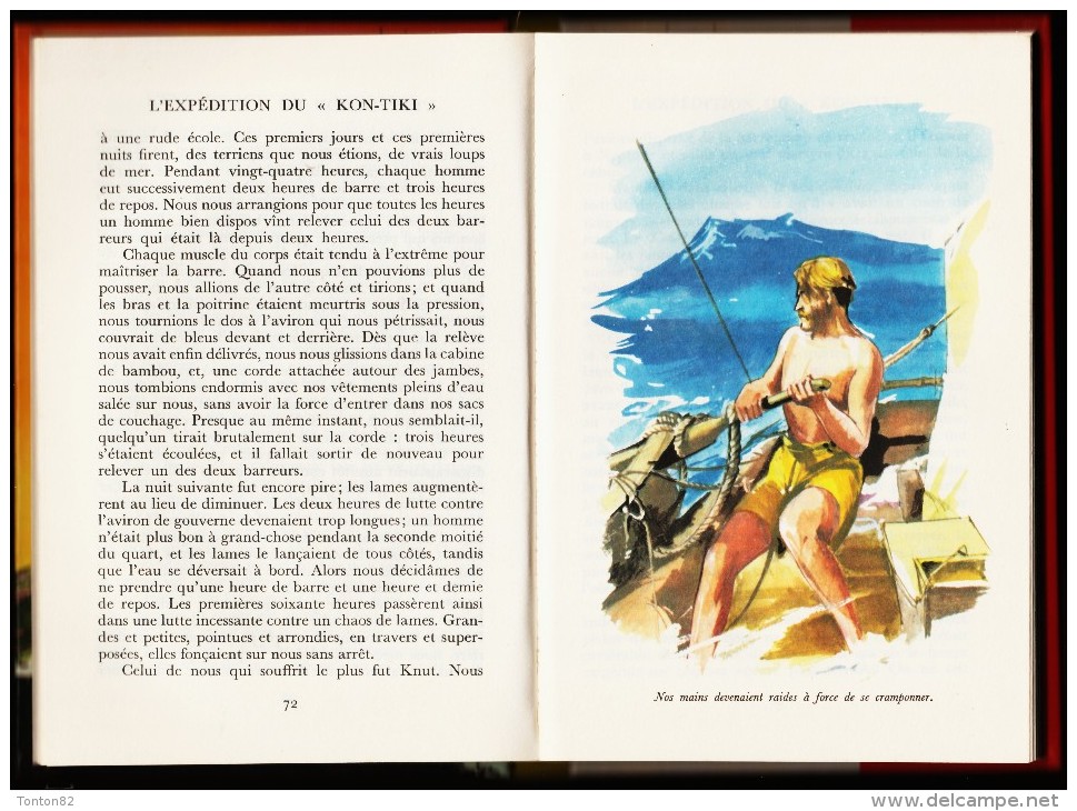 Thor Heyerdahl -  L'expédition Du KON - TIKI- Idéal ~ Bibliothèque - ( 1976 ) . - Ideal Bibliotheque