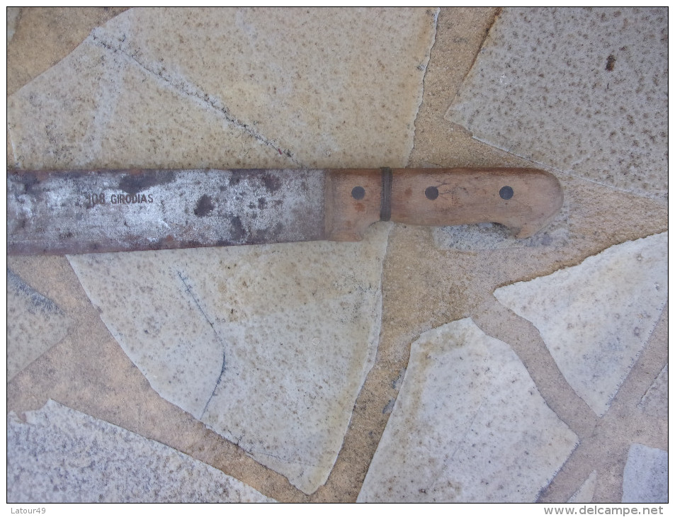 WW2  MACHETE  TIRAILLEUR  .108 GIRODIAS.  65 CM - Blankwaffen