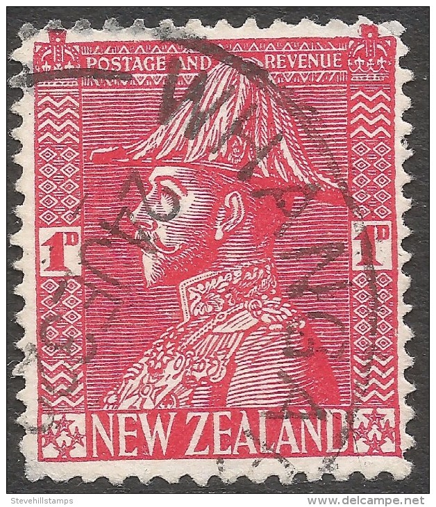 New Zealand. 1926-34 KGV. 1d Used. P 14X15 SG 468e - Gebraucht