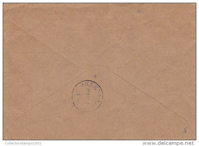 38767- AMOUNT 0.55, BUCHAREST, RED MACHINE STAMPS ON COVER, NEWSPAPER HEADER, 1966, ROMANIA - Covers & Documents