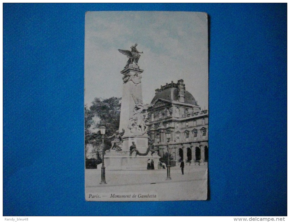 PARIS  -  75  -  Monument De Gambetta - Statues