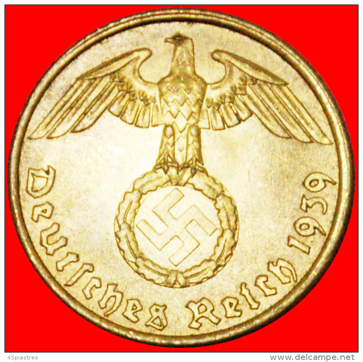 § SWASTIKA: GERMANY &#9733; 5 PFENNIG 1939A! LOW START&#9733;NO RESERVE! Third Reich (1933-1945) - 5 Reichspfennig