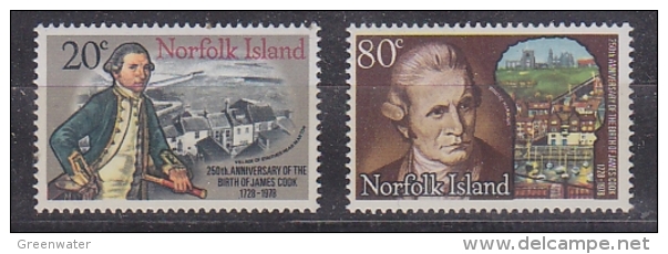 Norfolk Island 1979 Captain Cook 2v ** Mnh (27648A) - Norfolk Eiland