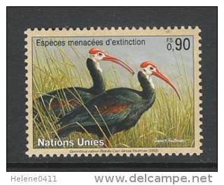 TIMBRE NEUF DES NATIONS UNIES GENEVE - IBIS DU CAP (GERONTICUS CALVUS) N° Y&T 479 - Storks & Long-legged Wading Birds