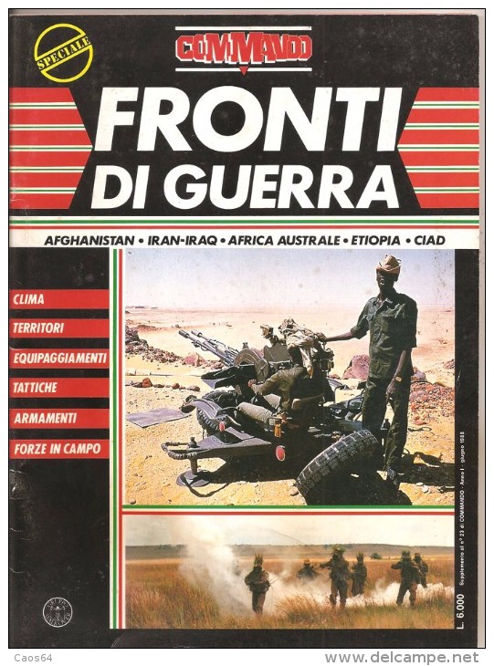 COMMANDO  FRONTI DI GUERRA Suppl. N°23 Anno I  Giugno 1988 - Italien