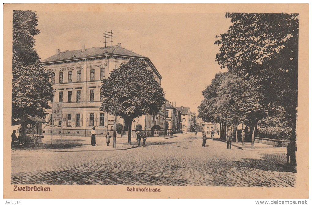 Zweibruecken  - Bahnhofstrasse - Scan Recto-verso - Zweibrücken