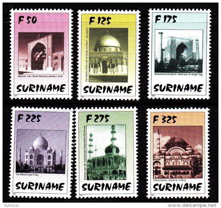 Surinam MNH Scott #1098-#1103 Set Of 6 Mosques - Surinam