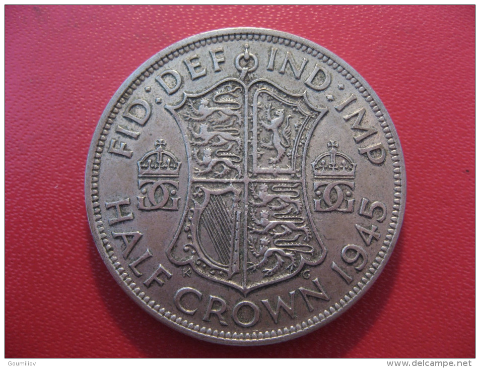 Grande-Bretagne - UK - Half Crown 1946 George VI 4960 - K. 1/2 Crown