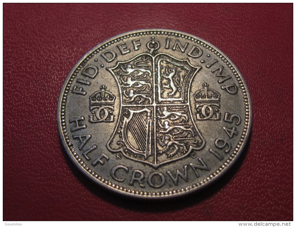 Grande-Bretagne - UK - Half Crown 1946 George VI 4960 - K. 1/2 Crown