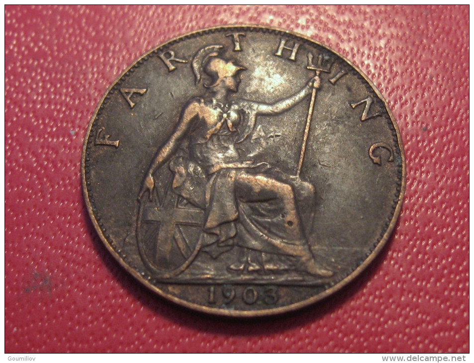 Grande-Bretagne - UK - Farthing 1903 Edward VII 4129 - B. 1 Farthing